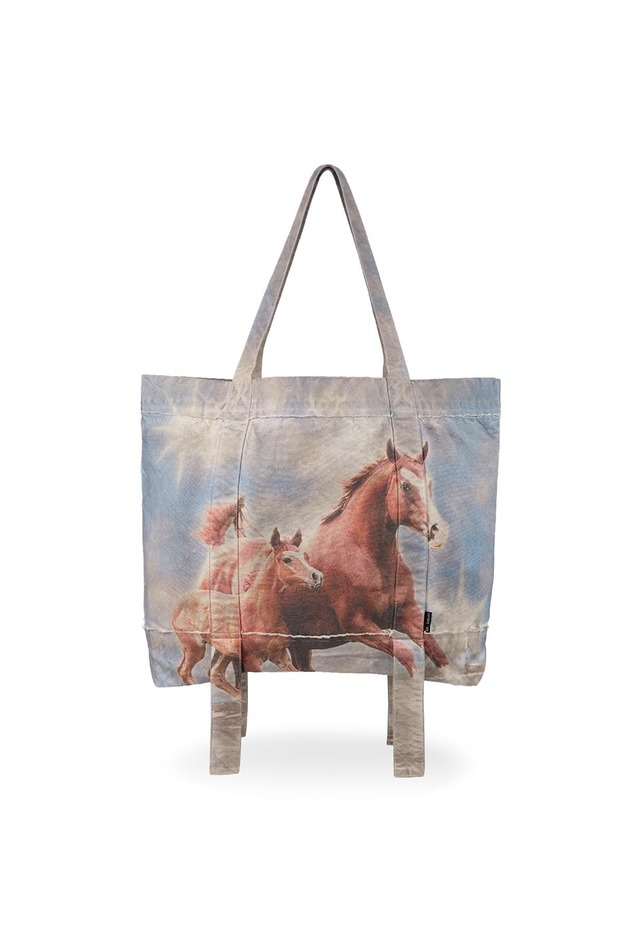 [OPEN YY] JEOKTOMA GRAPHIC TOTE BAG, MULTI 正規品 韓国ブランド 韓国通販 韓国代行 韓国ファッション オープン ワイワイ 日本 店舗