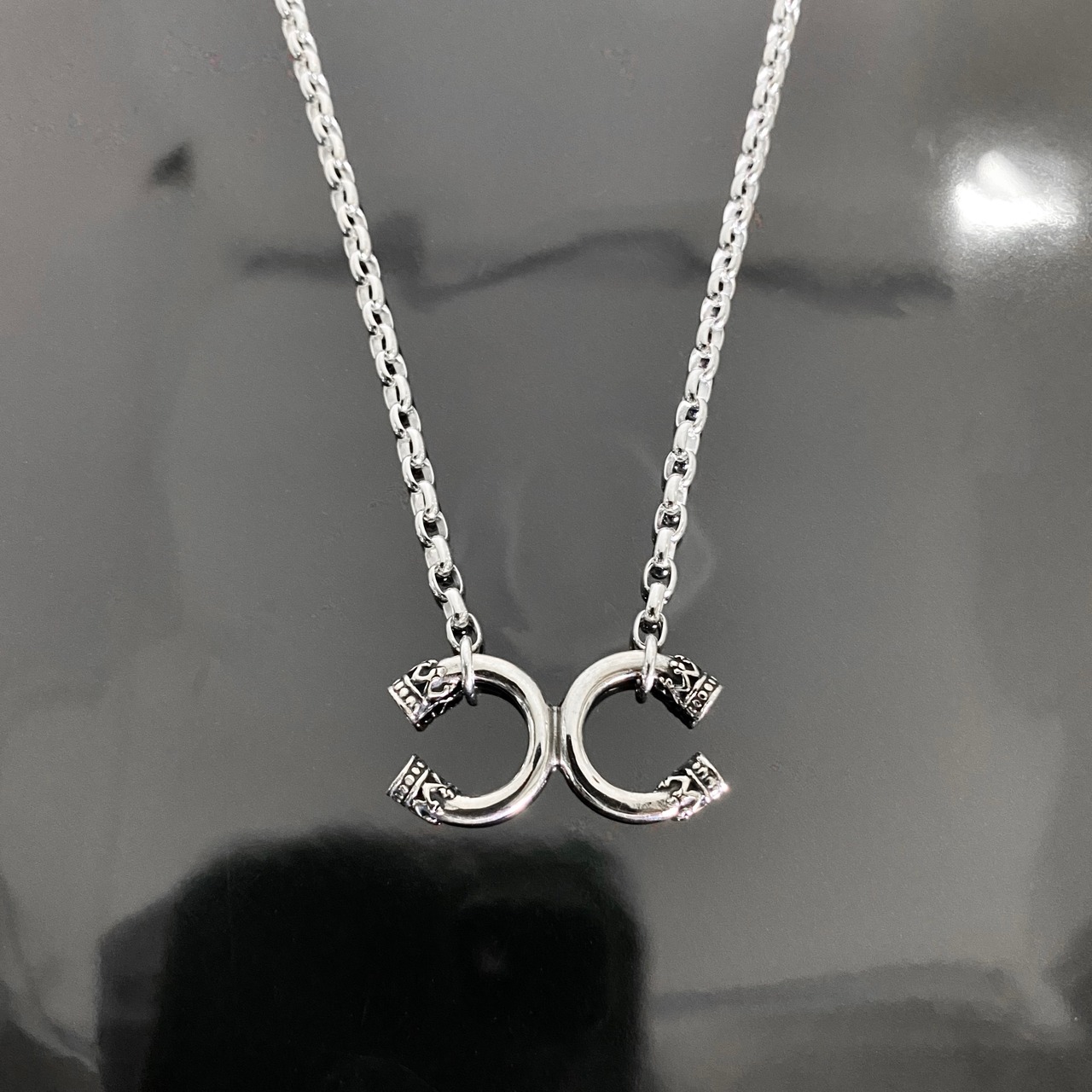 TWIN CROWN NECKLACE / ツインクラウンネックレス