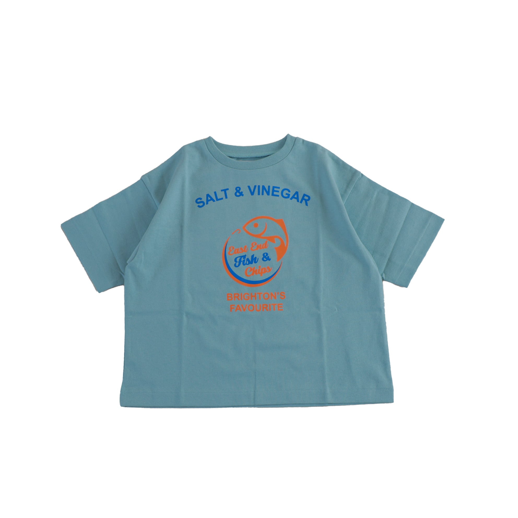 EAST END HIGHLANDERS / print T-shirt / TURQUOISE BLUE / 100・110・120