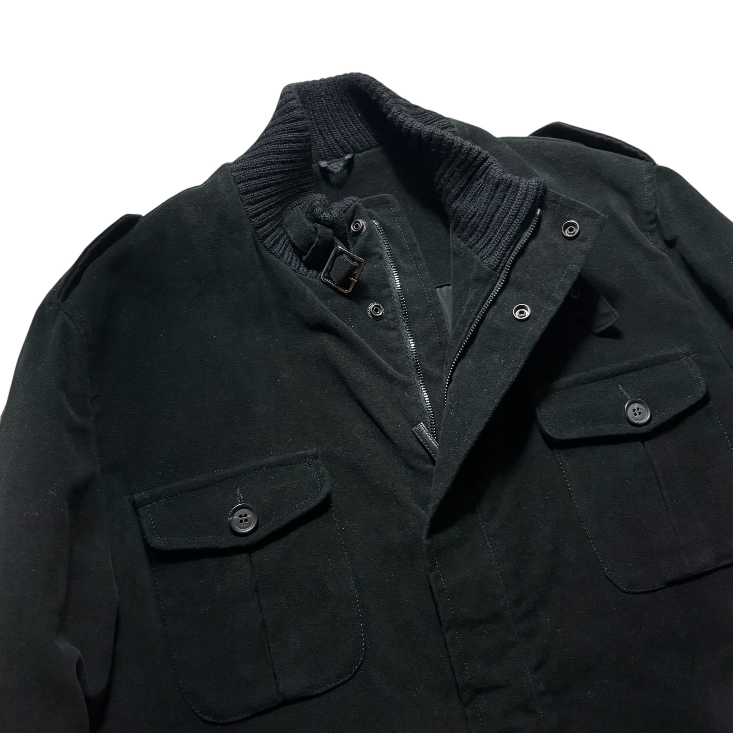 HILTON VESTIMENTA black velour coverall jacket | NOIR ONLINE HILTON VESTIMENTA black velour coverall jacket | NOIR ONLINE