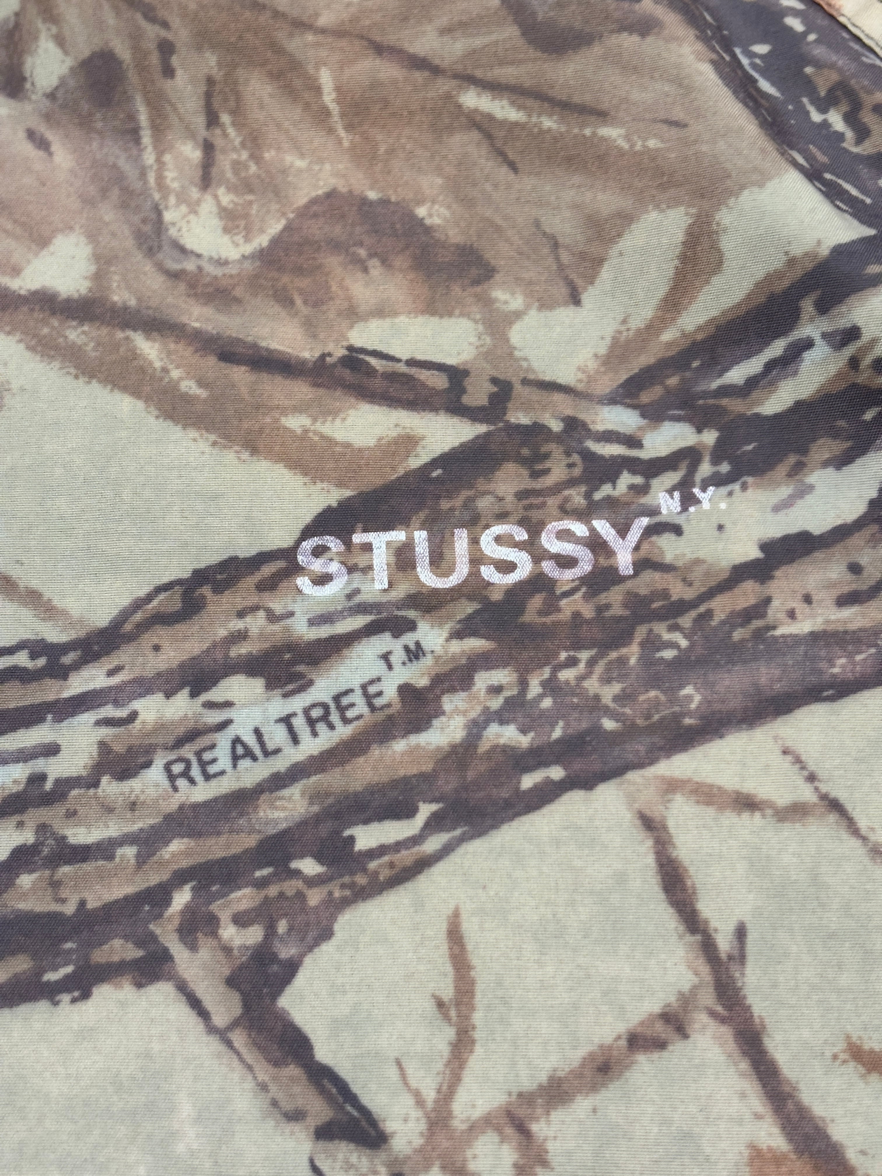 90s OLD STUSSY×Walls/Real Tree camo Nylon parka/USA製/XL/リアル