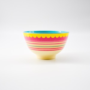 rice melamine bowl メラミンボウル <striped>