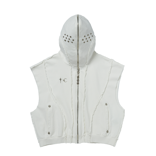 [THUG CLUB] Gladiator Hooded Vest White 正規品 韓国ブランド 韓国通販 韓国代行 韓国ファッション 日本 店舗