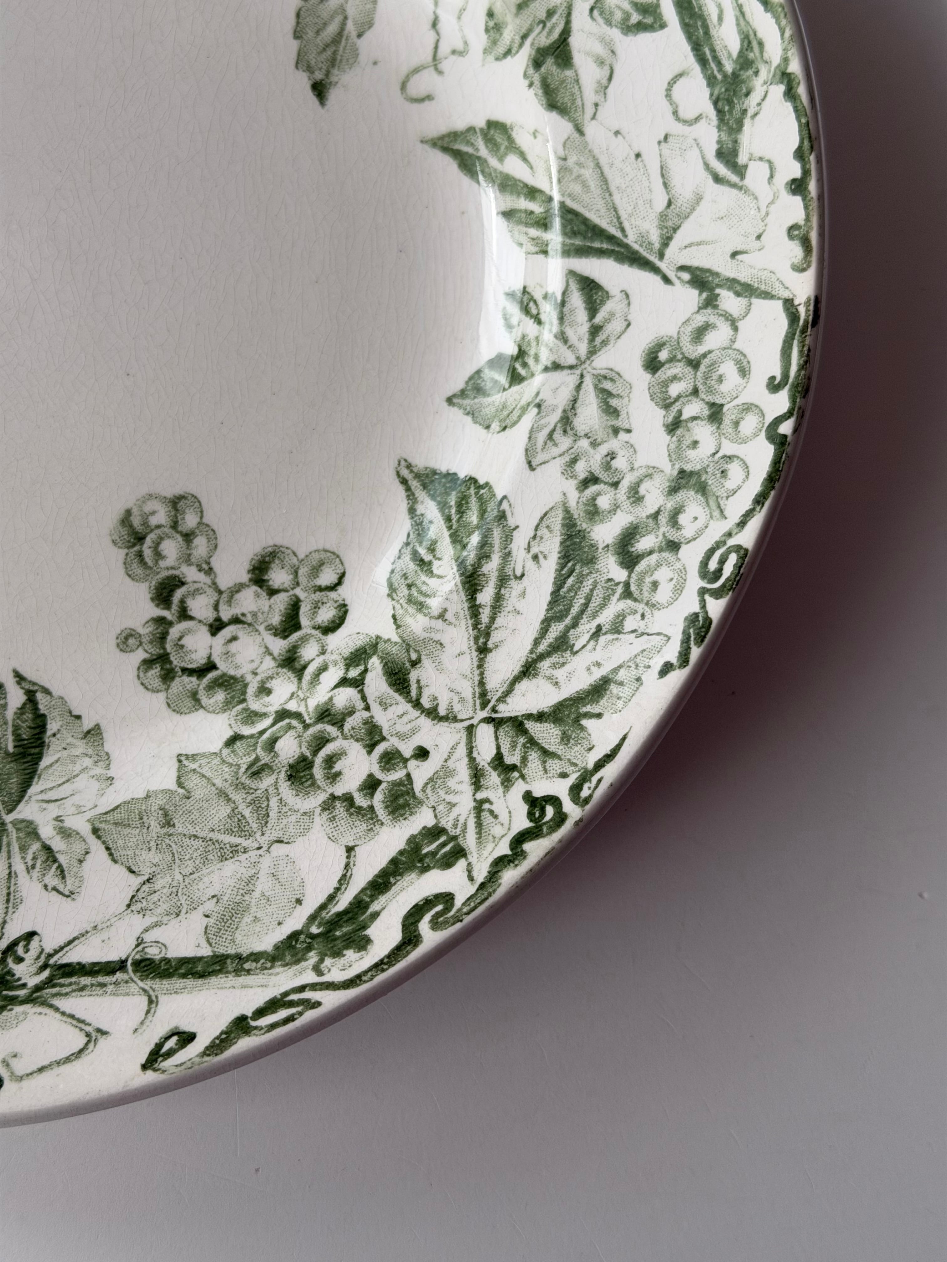 クレイユモントロー　KANTARA フランスアンティーク Creil et Montereau クレイユモントロー / “KANTARA” 平皿プレート