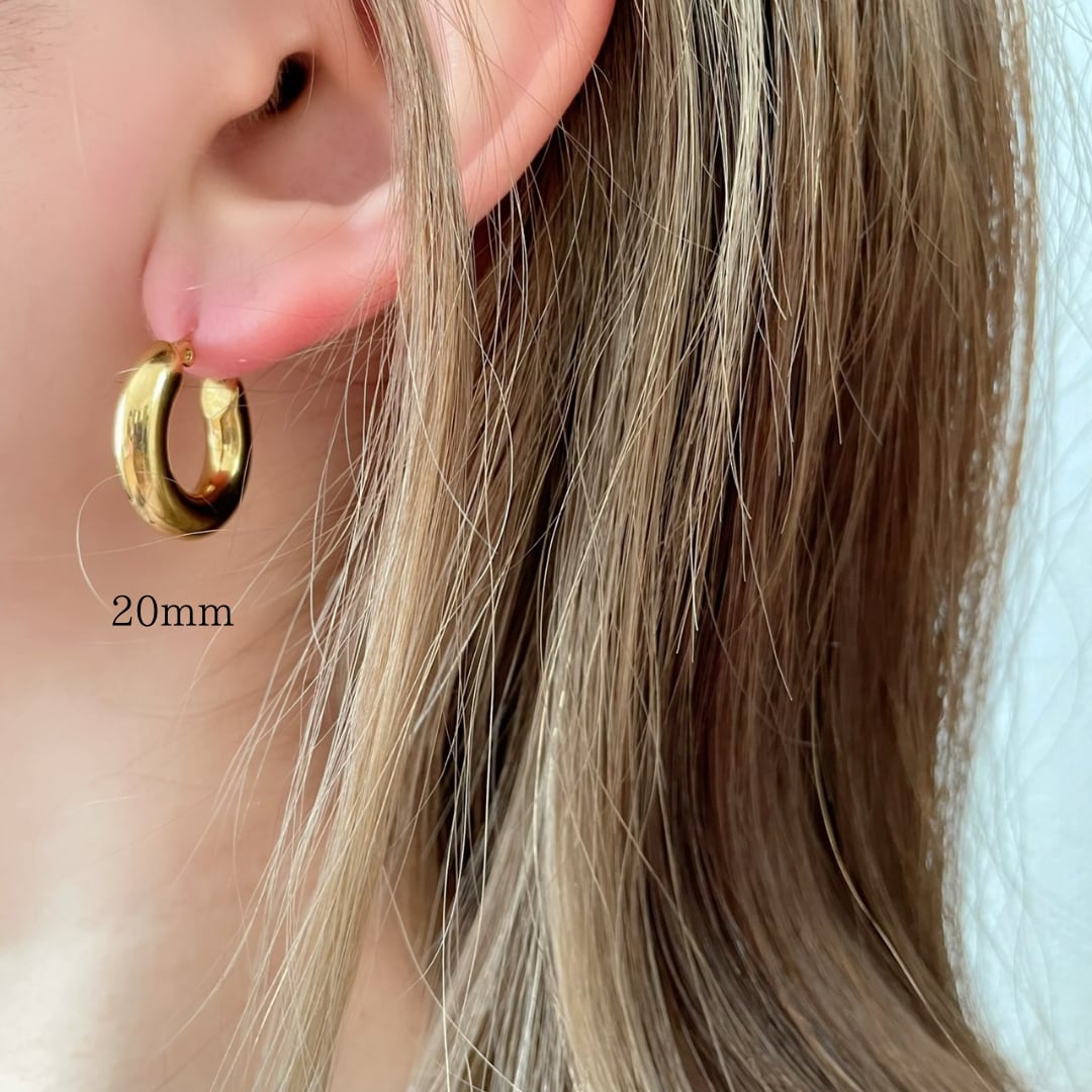 chunky hoop pierce ステンレスピアス | Showkey chunky hoop pierce ステンレスピアス | Showkey