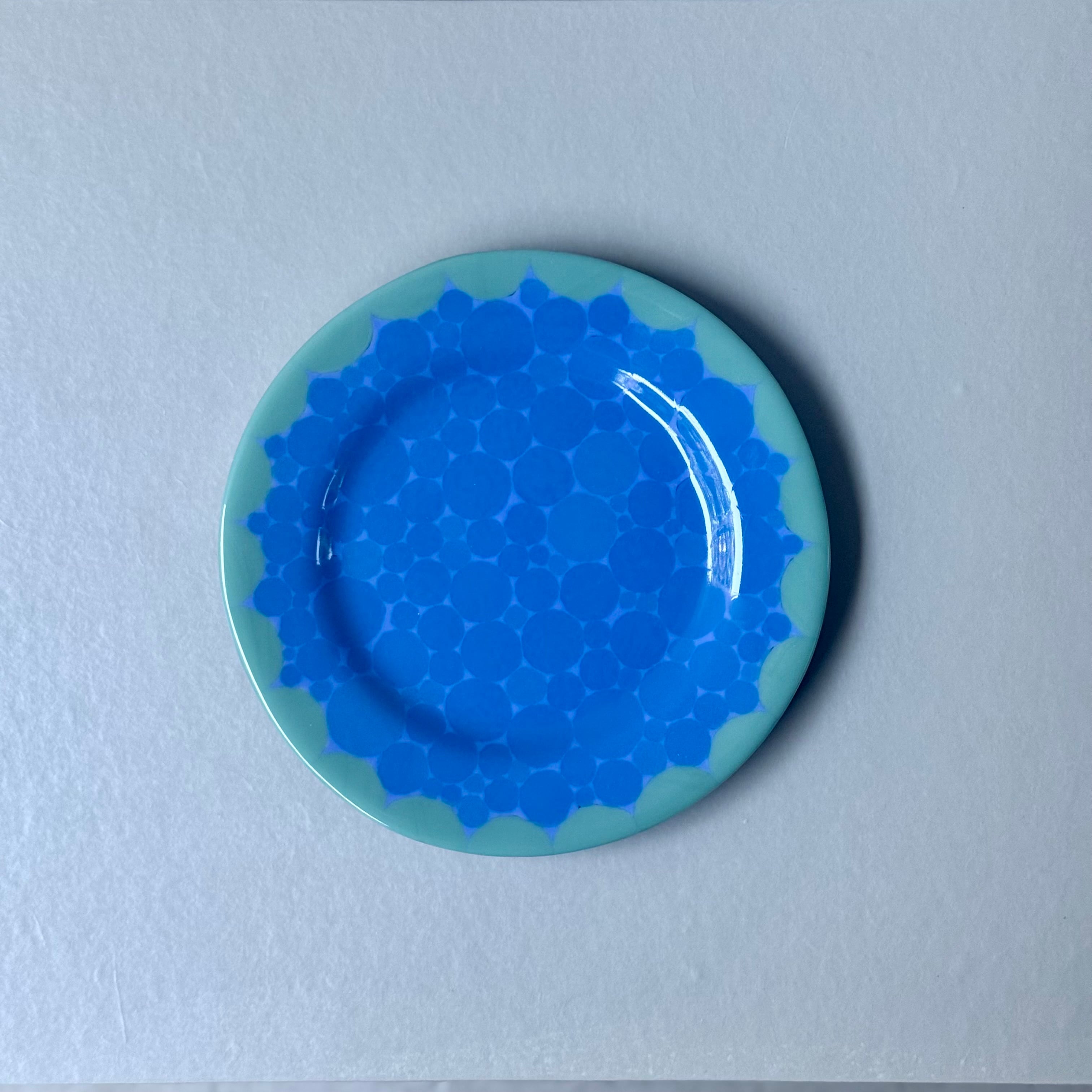 田子美紀 タイルリムプレートM・ドット