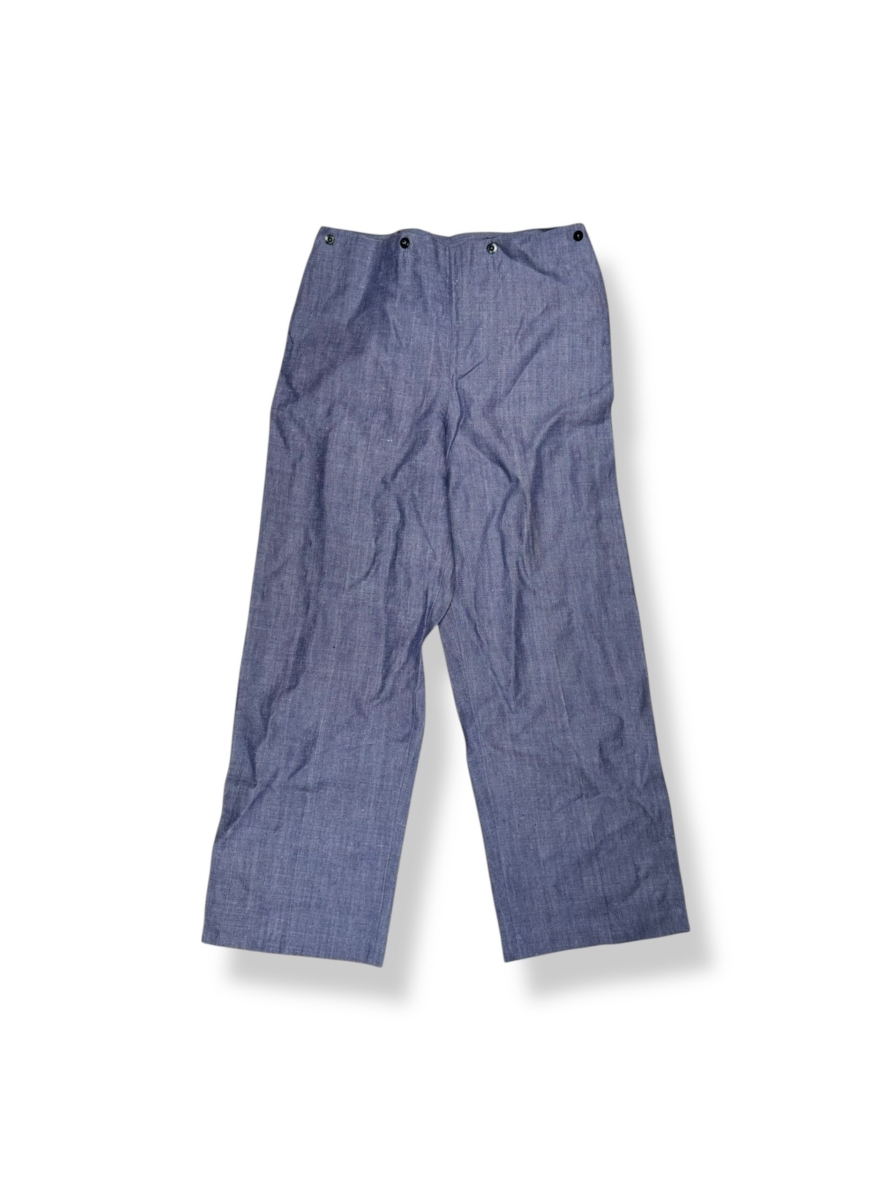 【Deadstock】50s French Military Ramie Linen Sailor Trousers