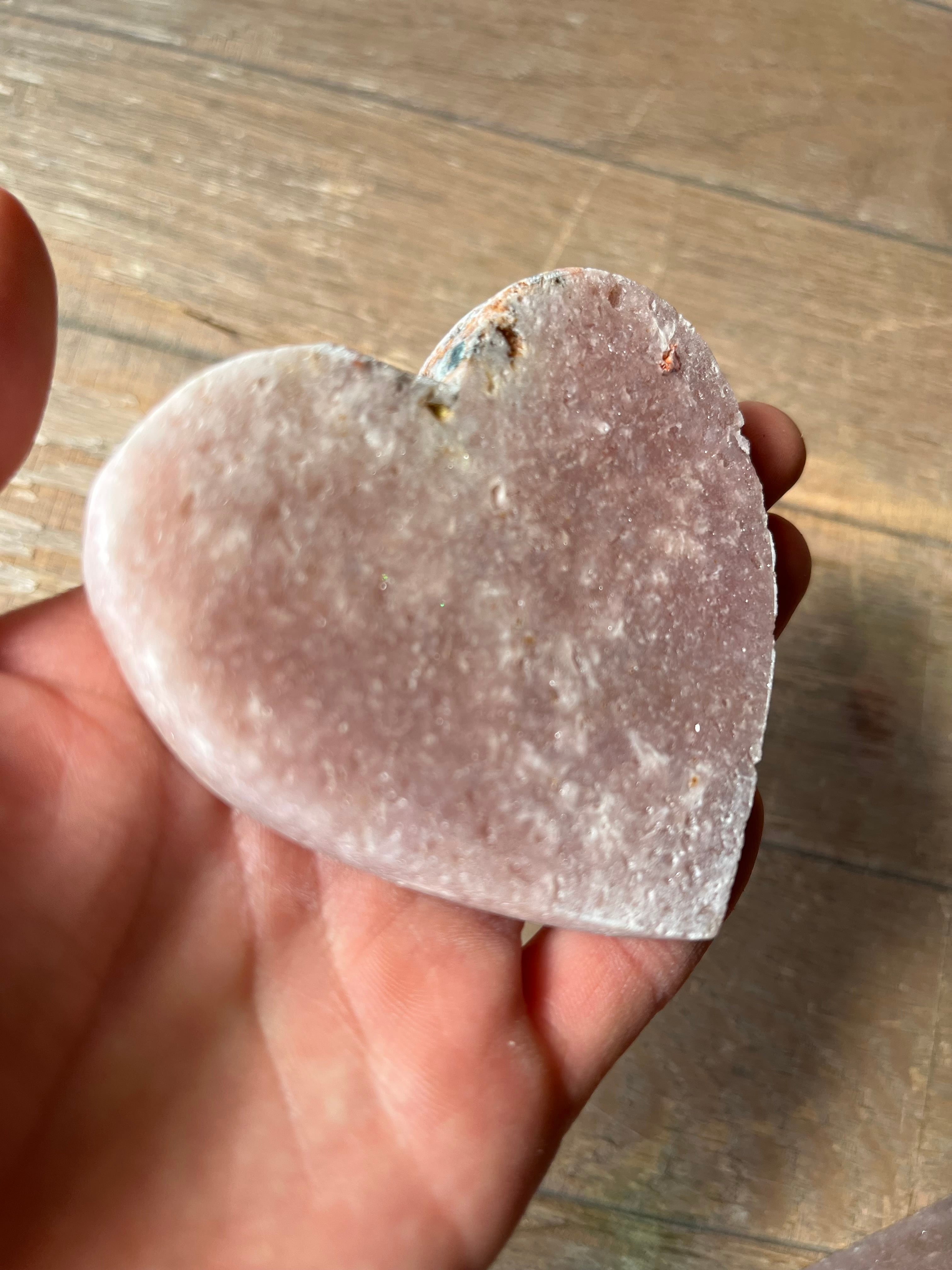 「Mサイズ ピンクアメジストハート 」M size Pink amethyst heart