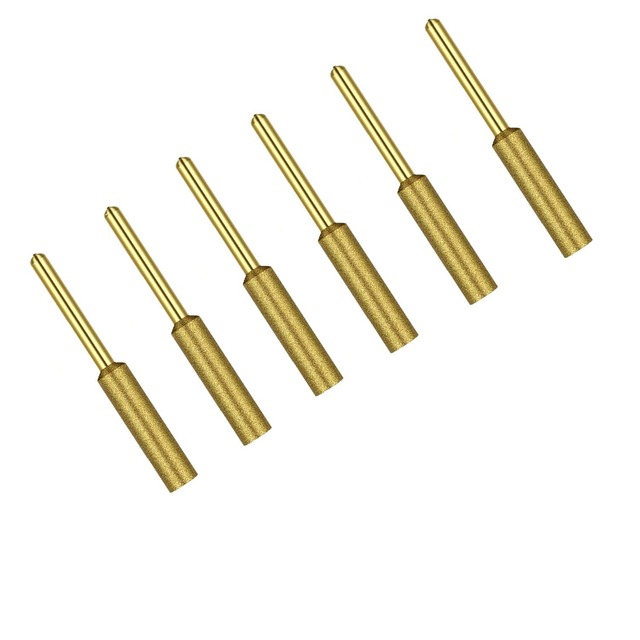 KEWAYO 6本セット 研削用ドリルビット ダイヤモンド砥石 円筒形 チェーンソー研削ヘッド研磨ビット シャンク3mm（4.0mm/4.8mm/5.5mm）