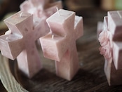 Rose Cross Candle