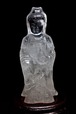 クリスタルクォーツ 水晶 観音置物  254-21