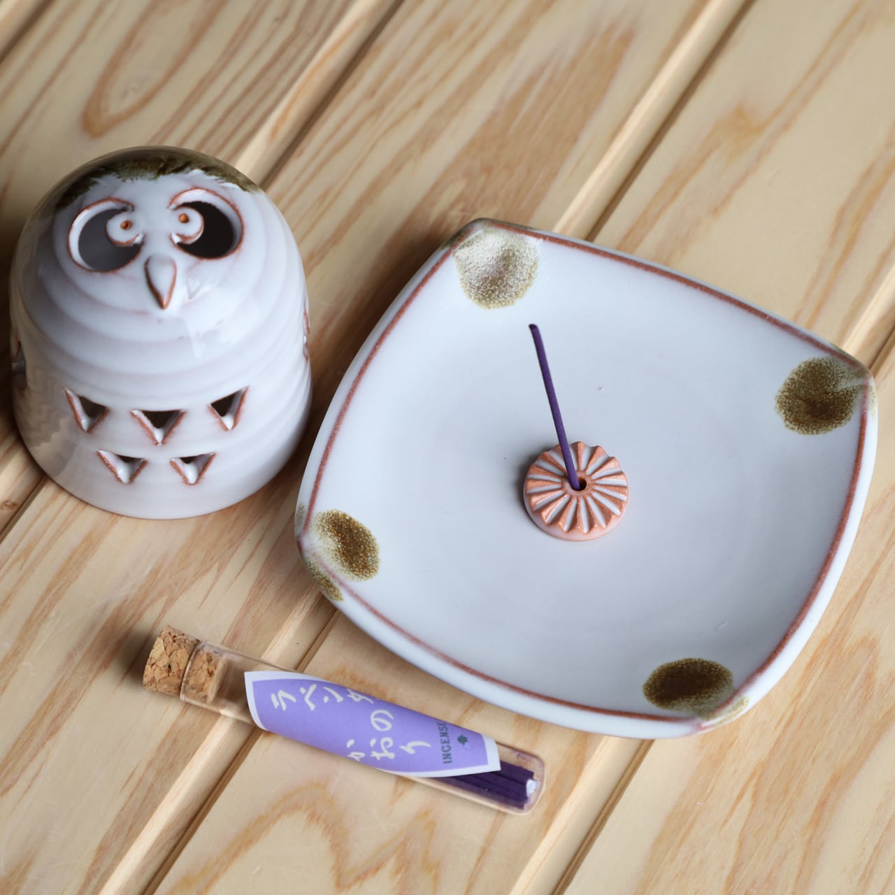 貴方の運気上昇に☆美品☆【夢楽窯(むらいがま)の幸福のフクロウ