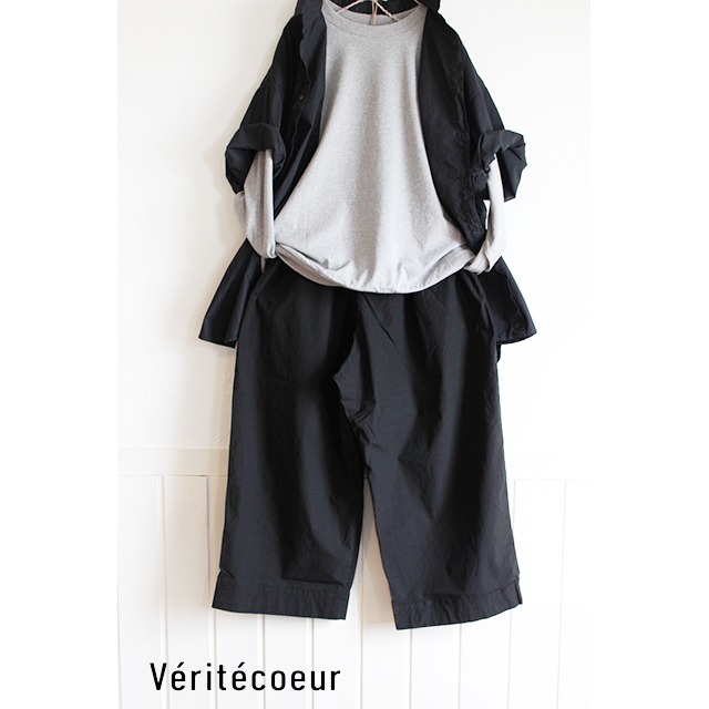 【Veritecoeur】VC-2592U ユニセックスシャーリングタックパンツ