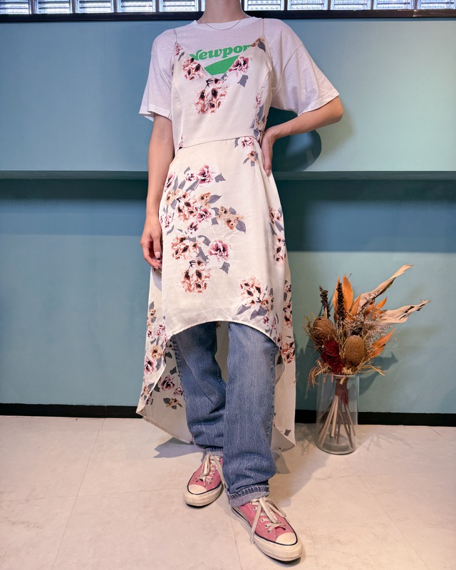 Used Front Rise Design Botanical Cami OP