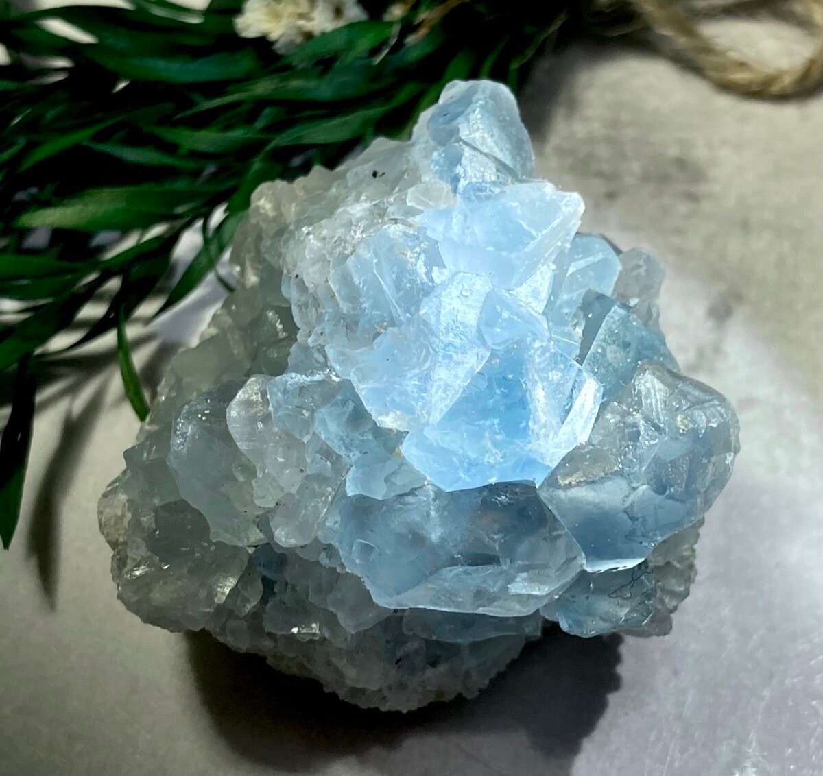 天使の石໒꒱✨ セレスタイト 天青石 クラスター 原石 ラフストーン 