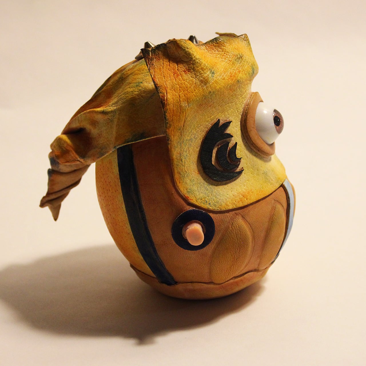 焔 - 黄鬼 達磨 ≪ 愛でだるま ≫ YellowFlame - ONI Daruma , Medium