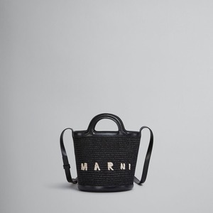 SOLD OUT：MARNI【マルニ】ブラック TROPICALIA BASKET BAG SMALL ( SCMP0056Q1P386000N99 )