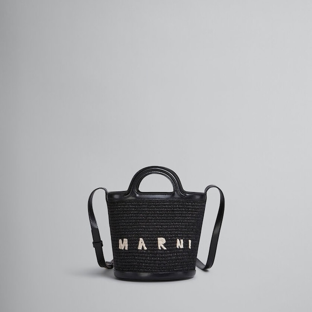 SOLD OUT：MARNI【マルニ】ブラック TROPICALIA BASKET BAG SMALL ( SCMP0056Q1P386000N99 )