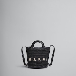 新入荷　在庫あり：MARNI【マルニ】ブラック TROPICALIA BASKET BAG SMALL ( SCMP0056Q1P386000N99 )