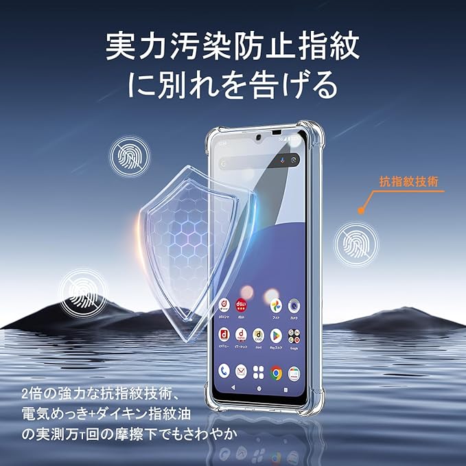 docomo AQUOS wish 4 本体 クリアケース　フィルム付き docomo AQUOS wish 4 本体 クリアケース フィルム付き docomo AQUOS