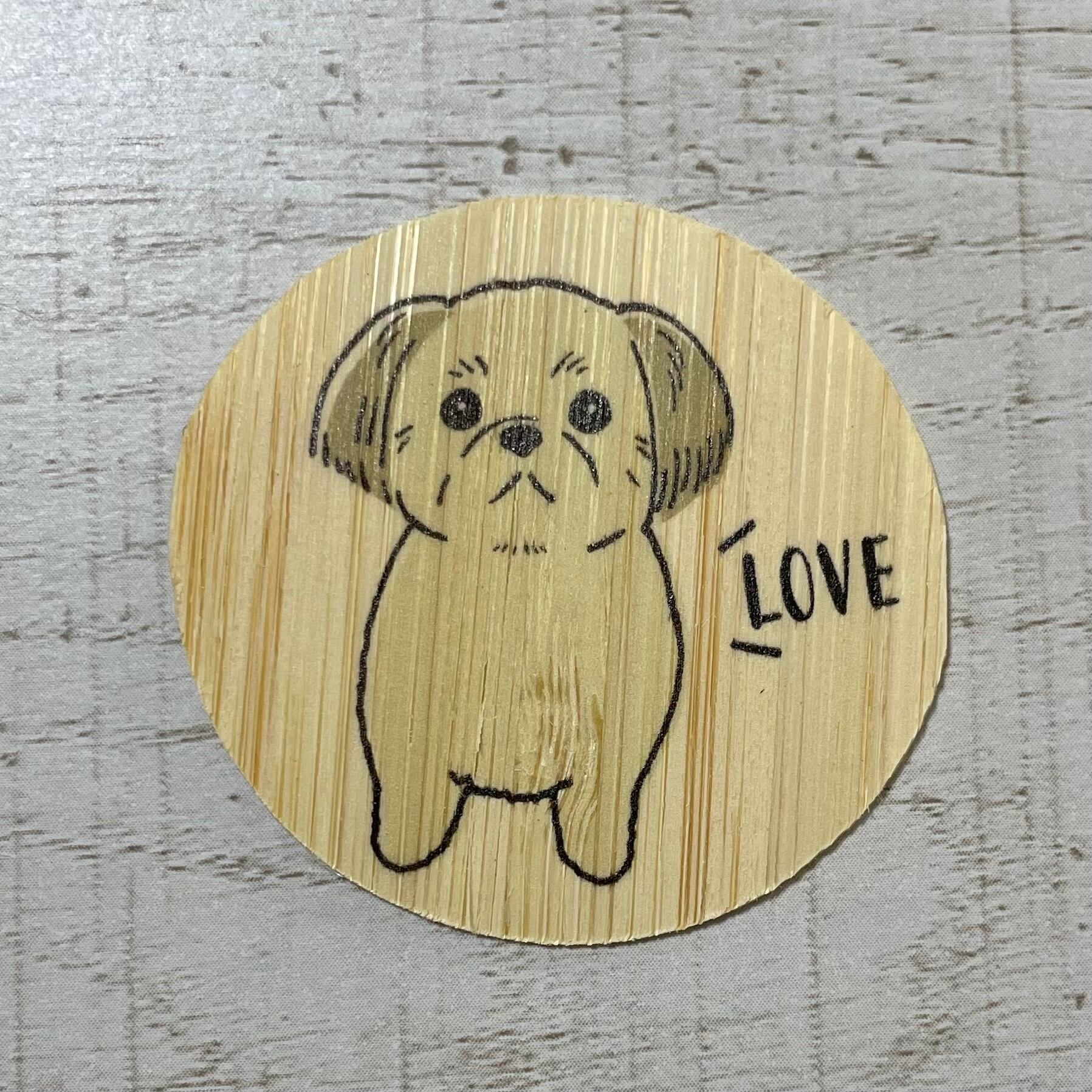 バンブーステッカー　シーズー　ステッカー