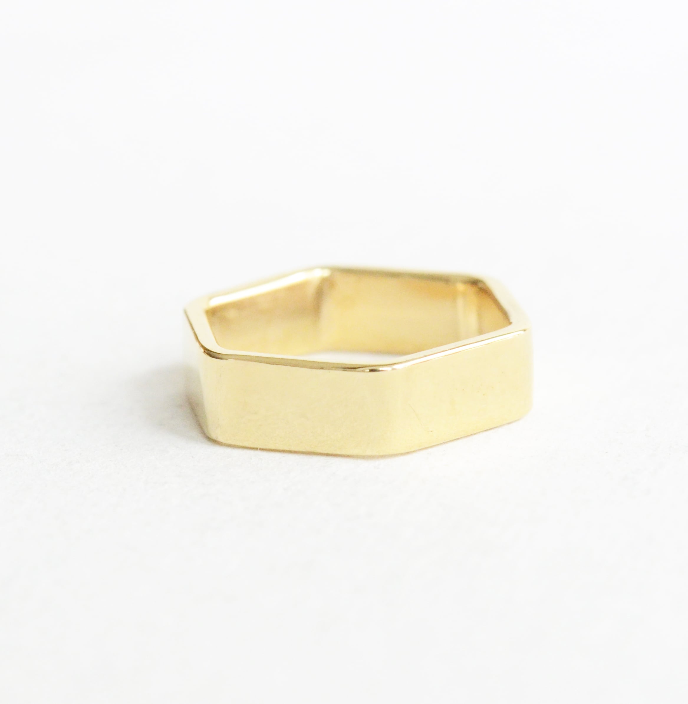 〈Brass〉 hexagon  ring / 5mm