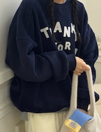 【新作5%OFF・3日間】裏起毛・Nothing Sweater_3colors