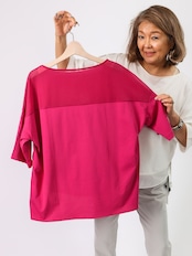 切り替えビッグシルエットブラウス(BRAHMIN)