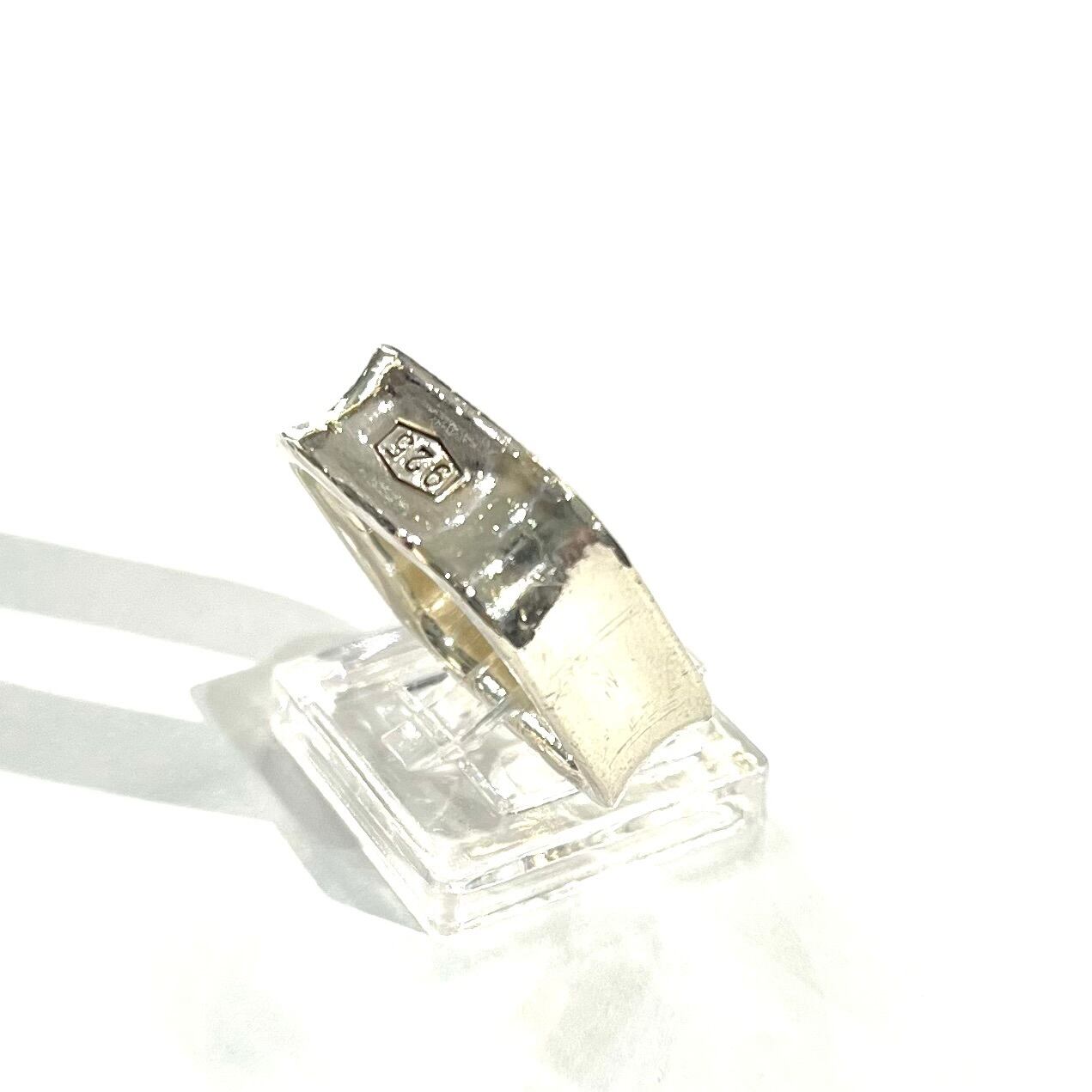TIFFANY&CO.】【約16-17号 】2528 希少1837 スクエアリング／シルバー