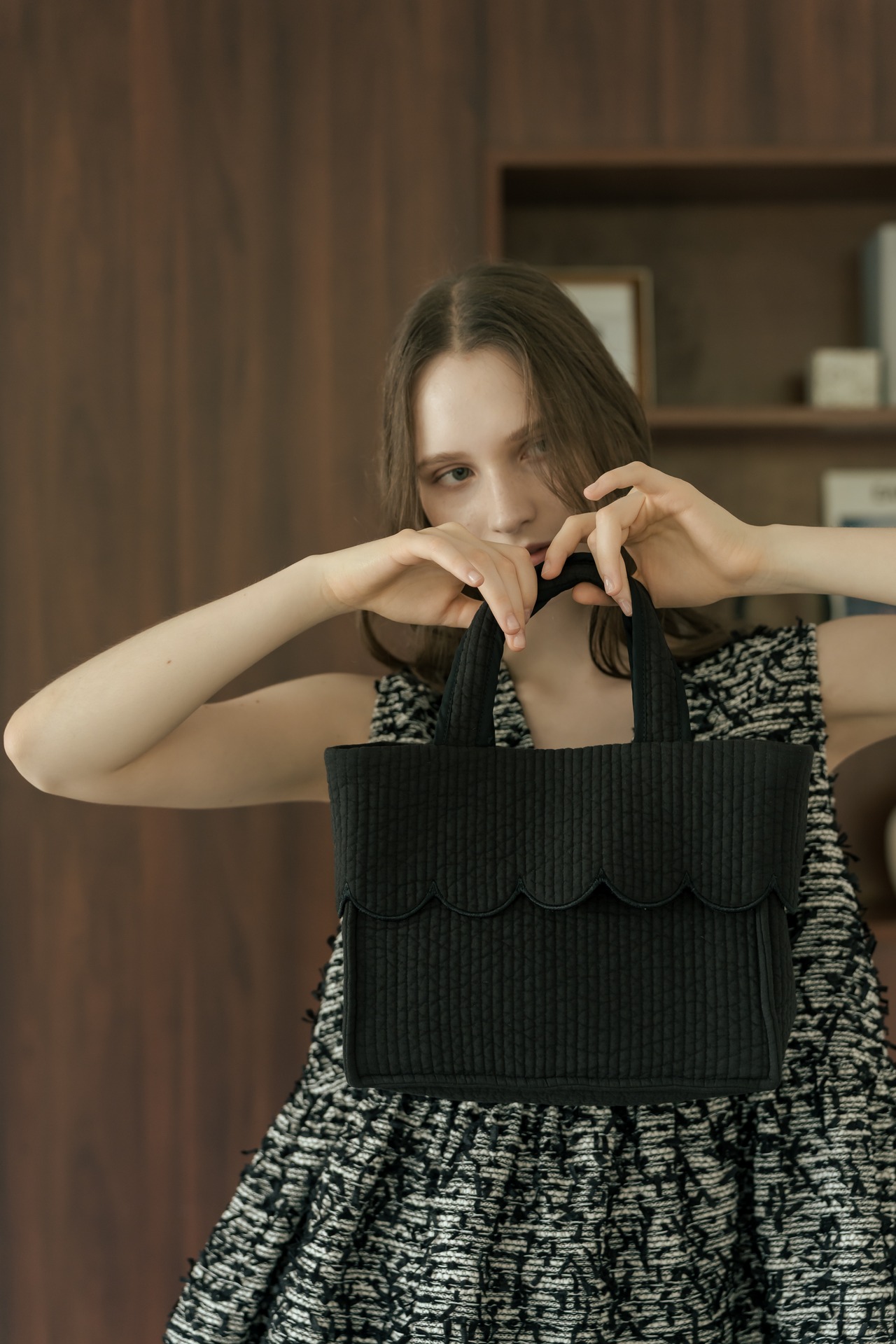 【Square Tote】Scallop Small