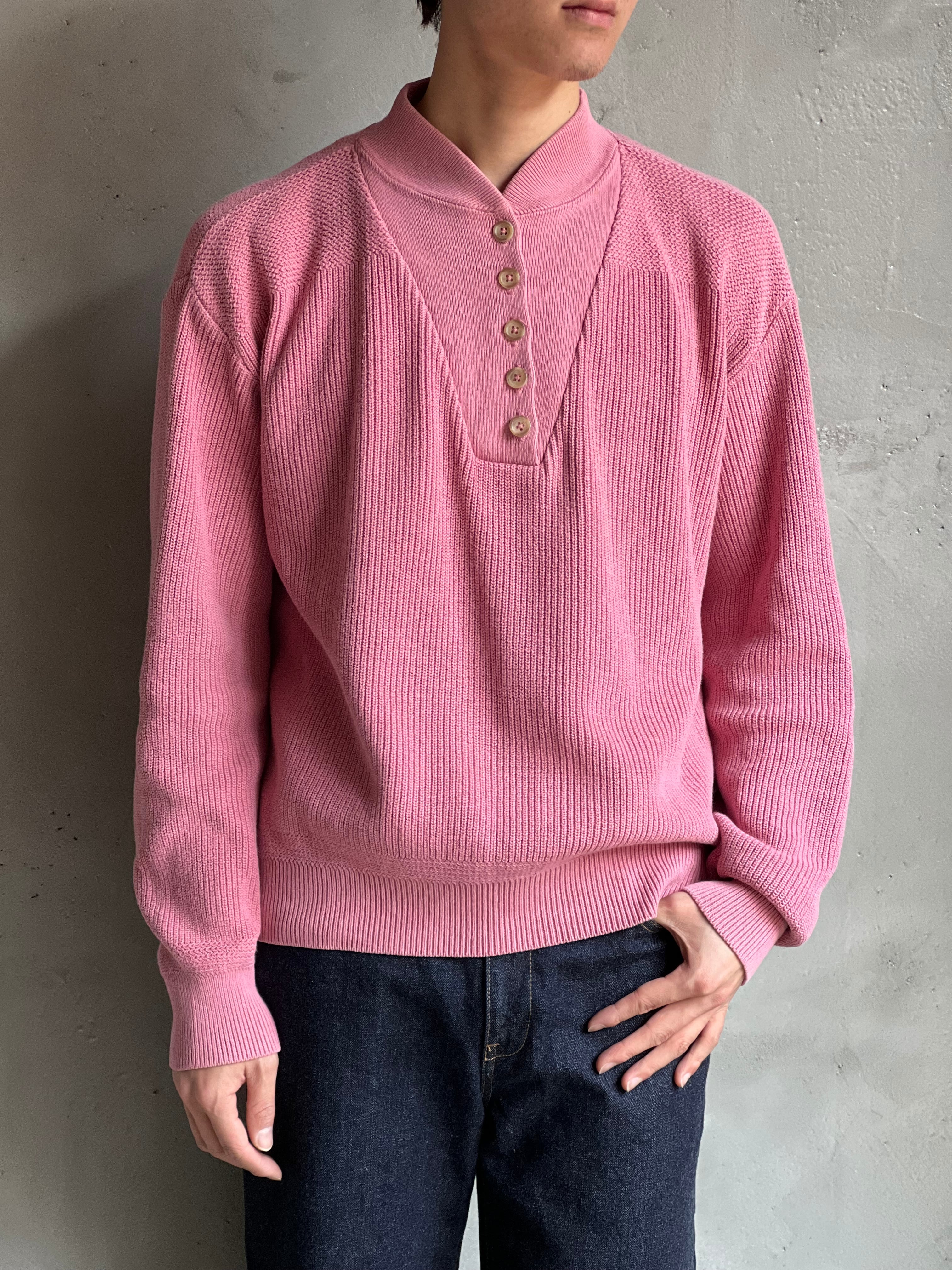 L.L.Bean” ヘンリーネックコットンニット | TUNAGI JAPAN