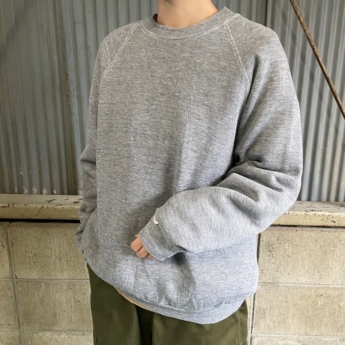 USA製 80年代 Dickies 無地 ラグランスリーブ スウェット メンズL 42  