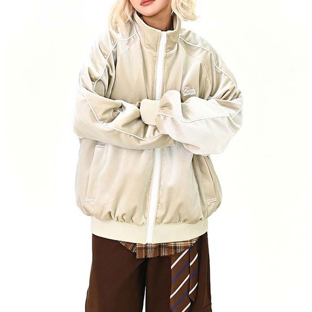 スポーティムードトラックジップアウター 2col   R01492