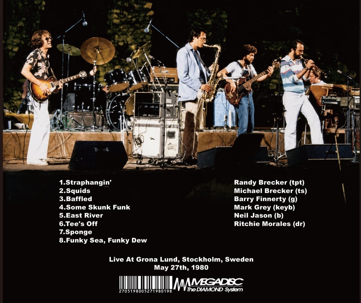 BRECKER BROTHERS / DEFINITIVE STOCKHOLM 1980(1CDR)レストア音源を初