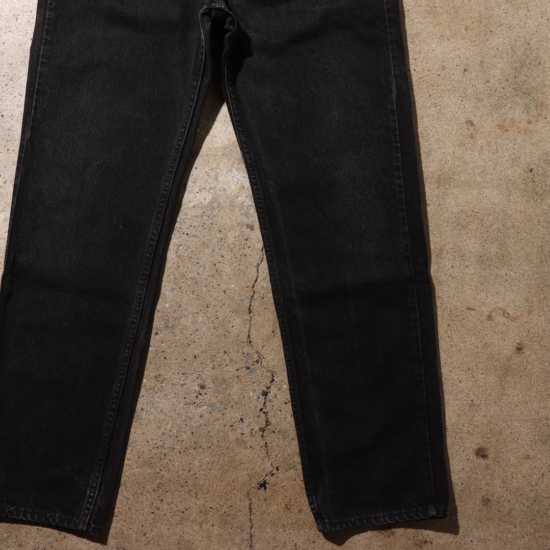 34×30 米国製 サルファー Levi's 505 ブラックデニムパンツ リーバイス