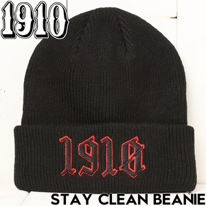 1910 ナインティーンテン STAY CLEAN BEANIE ニットキャップ ビーニー 帽子 日本代理店正規品
