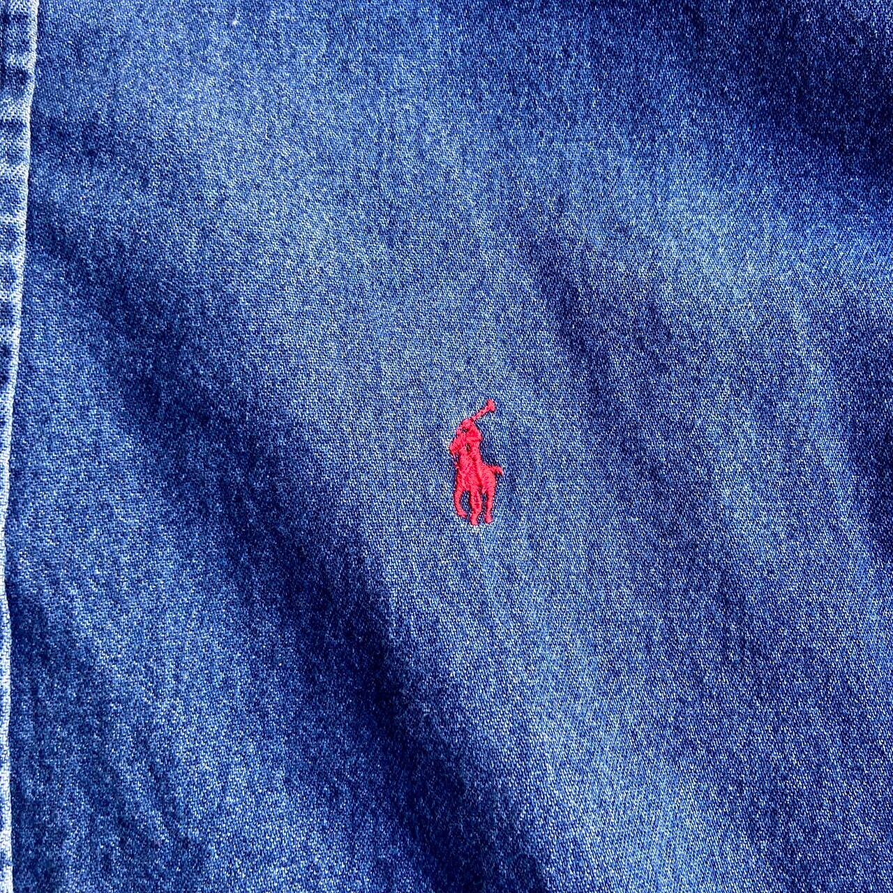 Ralph Lauren ラルフローレン 長袖 デニムシャツ メンズL 古着