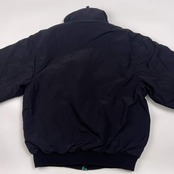 80s USA製 Eddie Bauer エディーバウアー 裏フリース ハイネック ナイロン ジャケット ジャンパー M/ブラック レディースビンテージ