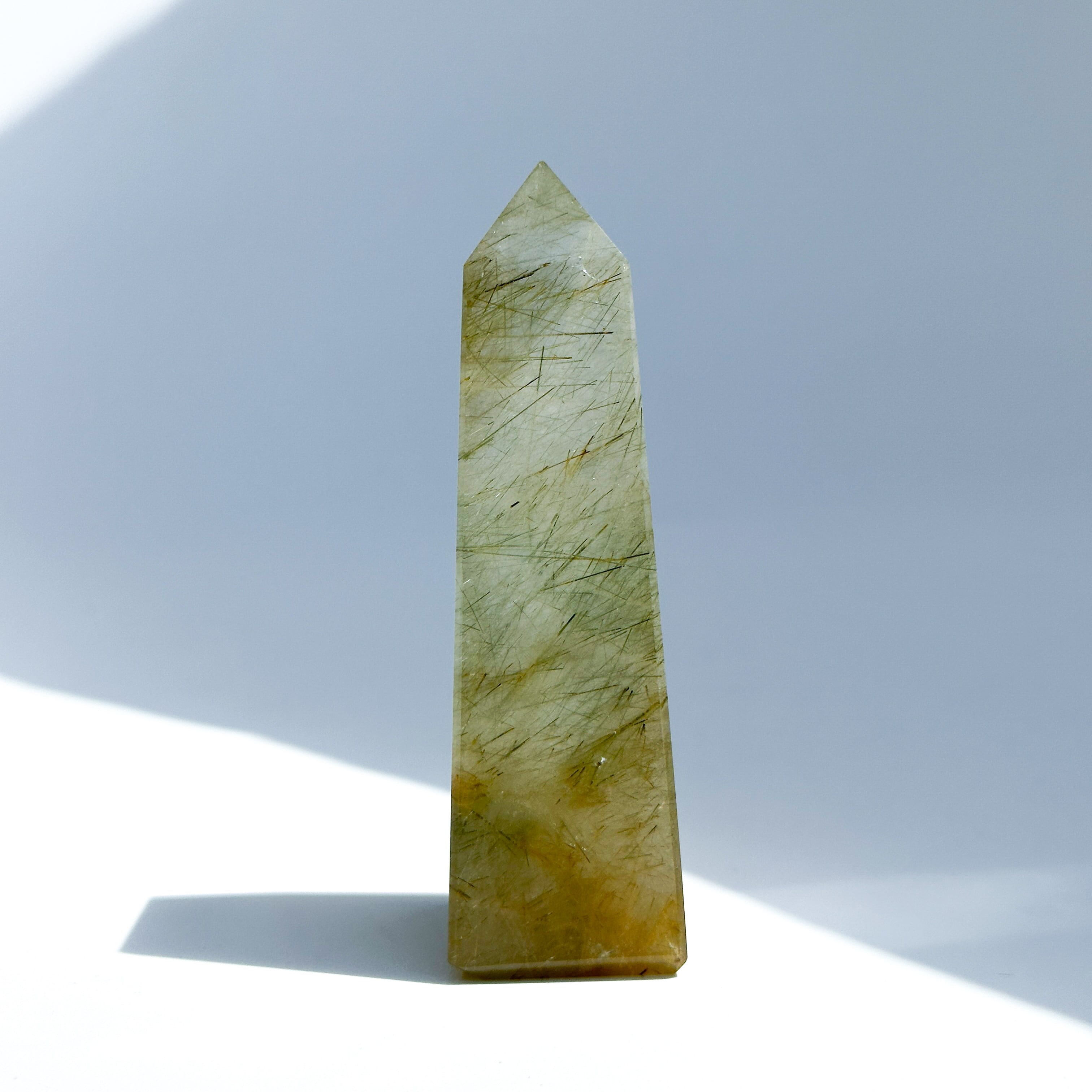 ルチルクォーツ　ポイント　タワー　天然石　台座付き マルチルチルクォーツ タワー 02◇ Multi-Rutile Quartz ◇天然石