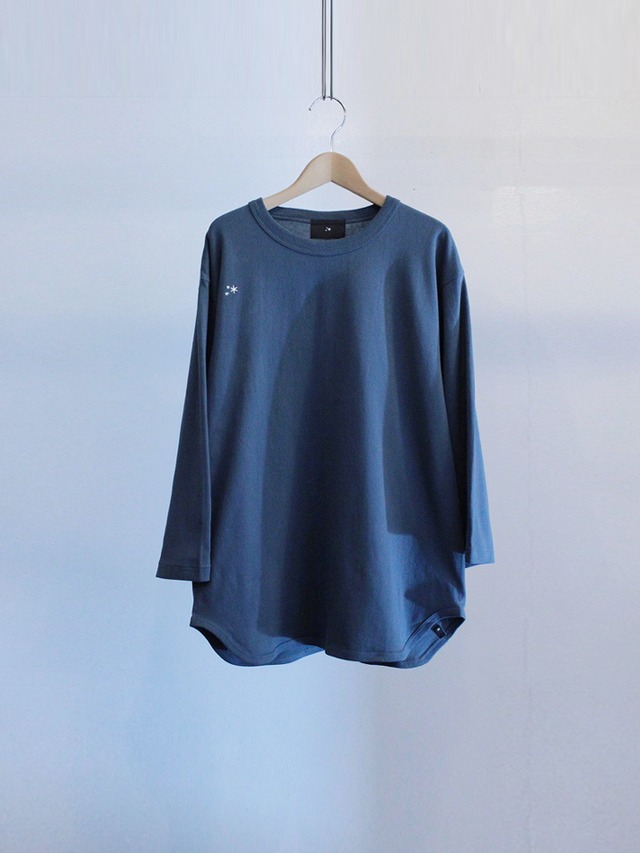 Garage.U.W Round Tail LONG SLEEVE TEE TEAL