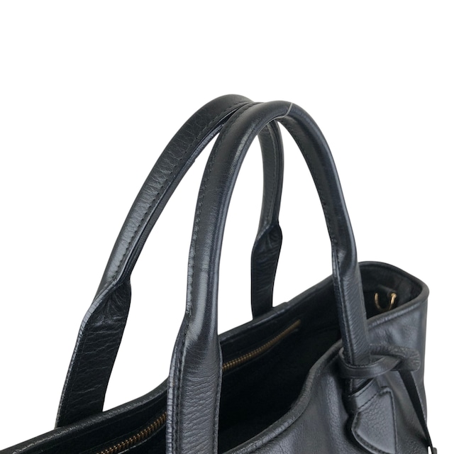 LOEWE ロエベ ハンドバッグ ブラック レザー 2way vintage ヴィンテージ オールド m3sbja