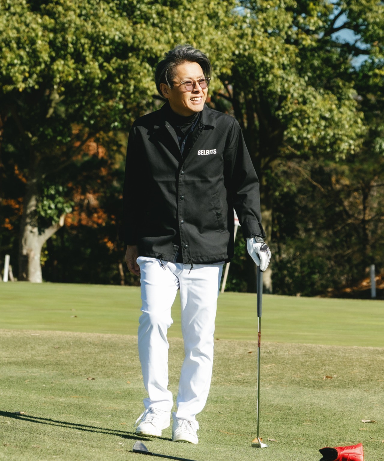 GOLF COURSE COACH JACKET ”black”