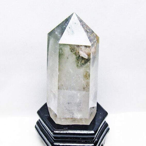 1.2Kg グリーンファントム 六角柱 台座付属 一点物 152-3893