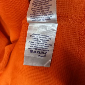 ポロラルフローレン　プルオーバー　ライトパーカー　サーマルT　刺繍ロゴ　オレンジ