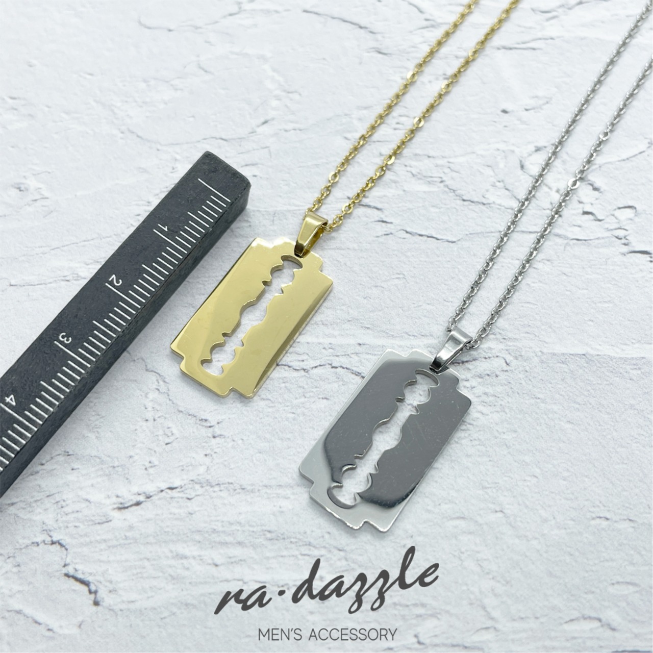 Razor Plate Necklace