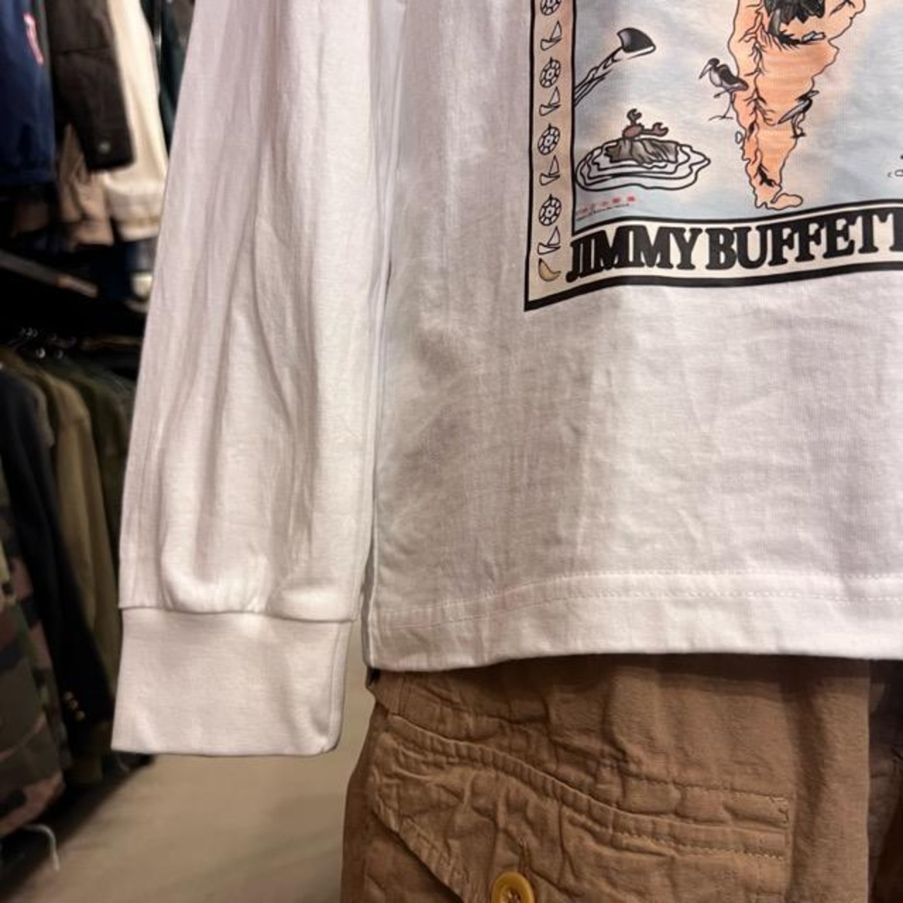 BANANA WIND カットソー メンズ ファッション カットソー 長袖 プリントTシャツ