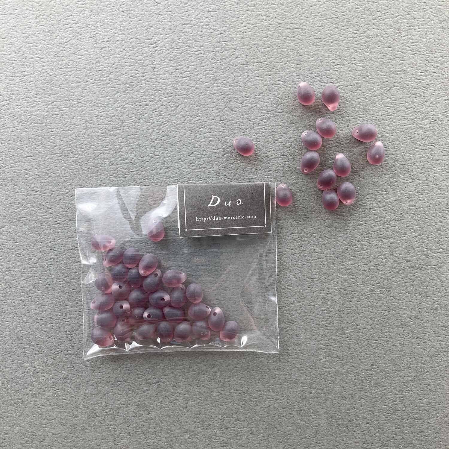〈再入荷〉チェコマットドロップビーズパック(30p/紫)
