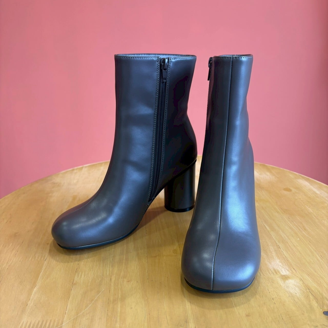 《 12/14までの限定販売 》【 libero 】スクエアトゥショートブーツ