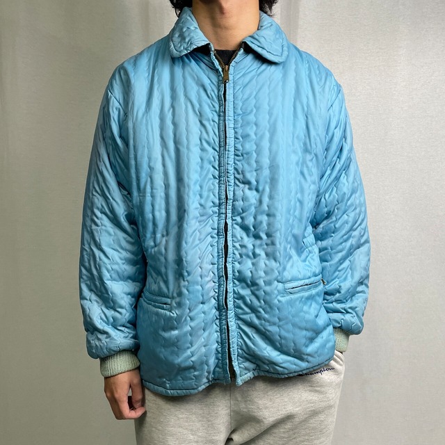 60〜70年代 UNKNOWN ナイロンキルティングジャケット メンズM相当 古着 