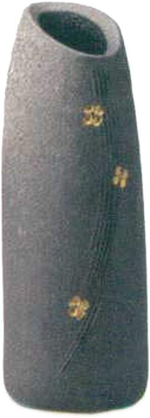 Shigaraki Ware Flower Vase – Golden Flow Design ヤマ庄陶器 花器